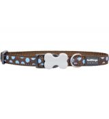 Obojok Design Blue Spots on Brown