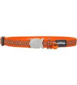 Obojok pre mačky Design Snake Eyes Orange