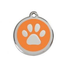 Známka Paw Print Orange